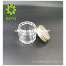 70g clear glass jar with lid for face cream sleeping mask gel cosmetic empty glass jar